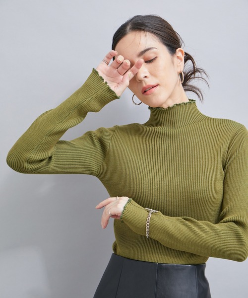 LE CERCLE par rope' ニット セーター メランジタートルニット