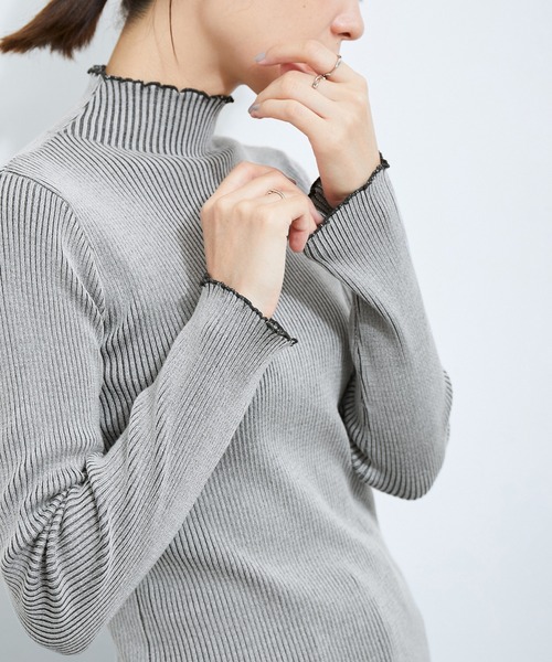 LE CERCLE par rope' ニット セーター メランジタートルニット