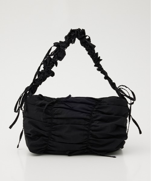 SLY ショルダーバッグ バッグ SHIRRING RIBBON NYLON BAG