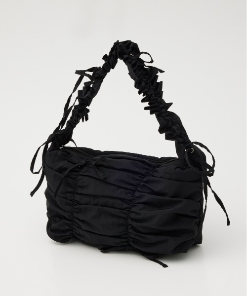 SLY ショルダーバッグ バッグ SHIRRING RIBBON NYLON BAG シャーリング 