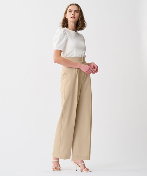 uncrave パンツ ウォッシャブルドライサップ ワイドパンツ