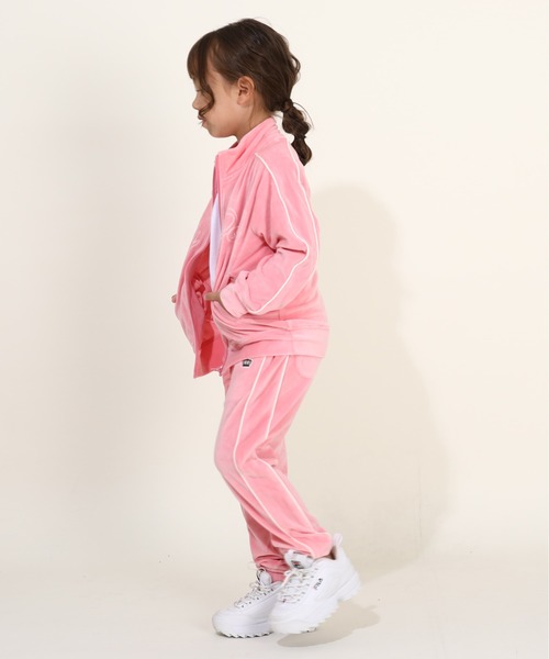 BABYDOLL（ベビードール） ジャージ 親子お揃い パイピングベロア