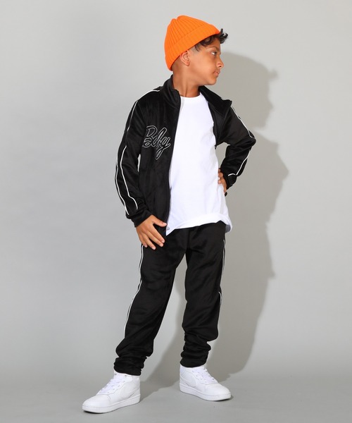 BABYDOLL（ベビードール） ジャージ 親子お揃い パイピングベロア