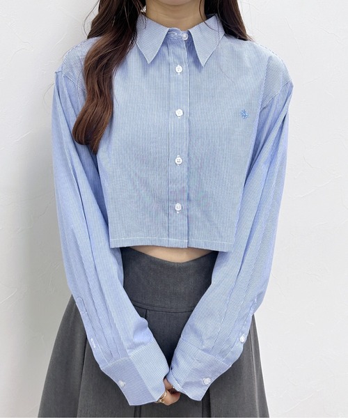 ブラウス シャツ 「POLO BCS(ポロ・ビーシーエス)」アソートショートシャツ　154048 レディース Heather ブラウス シャツ 「POLO BCS(ポロ・ビーシーエス