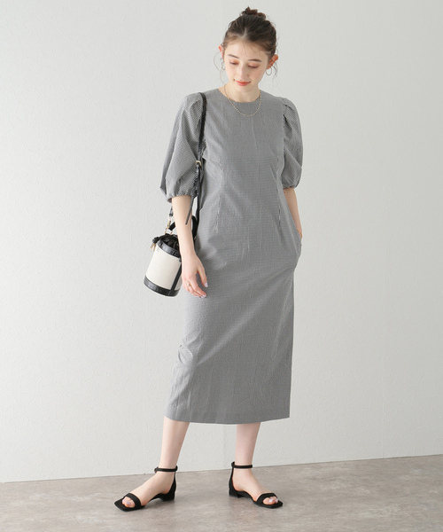 La TOTALITE」 7分袖ワンピース 36 ブラウン レディース : 87058577  