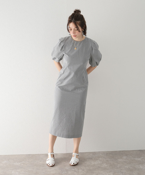 La TOTALITE」 7分袖ワンピース 36 ブラウン レディース : 87058577  