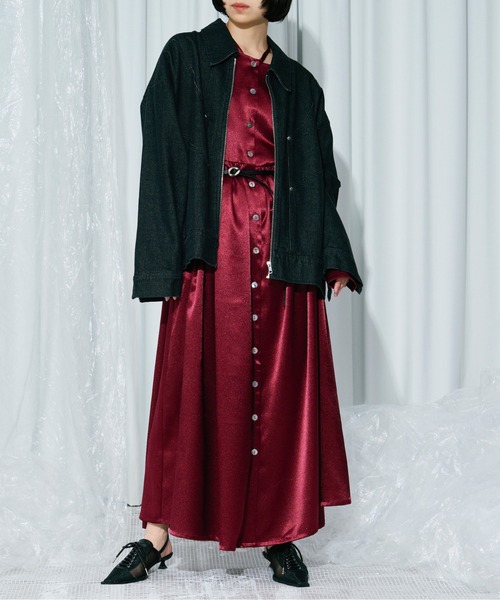 Ezick ワンピース Vintage glow 2way neck シャツドレス : ZOZOTOWN