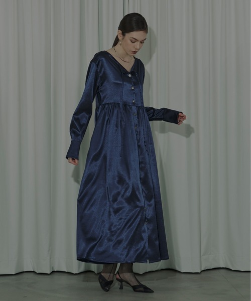 Ezick ワンピース Vintage glow 2way neck シャツドレス : ZOZOTOWN