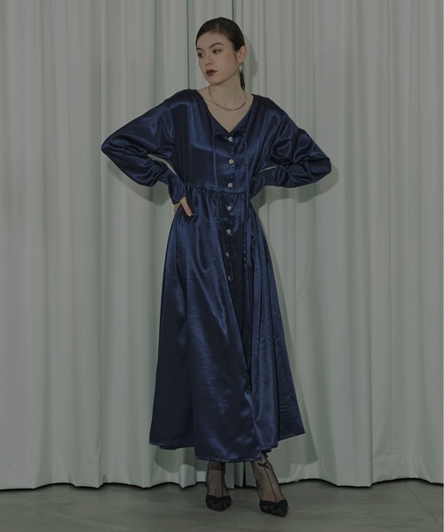 Ezick ワンピース Vintage glow 2way neck シャツドレス : ZOZOTOWN