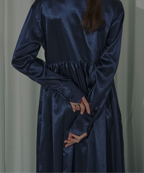 Ezick ワンピース Vintage glow 2way neck シャツドレス