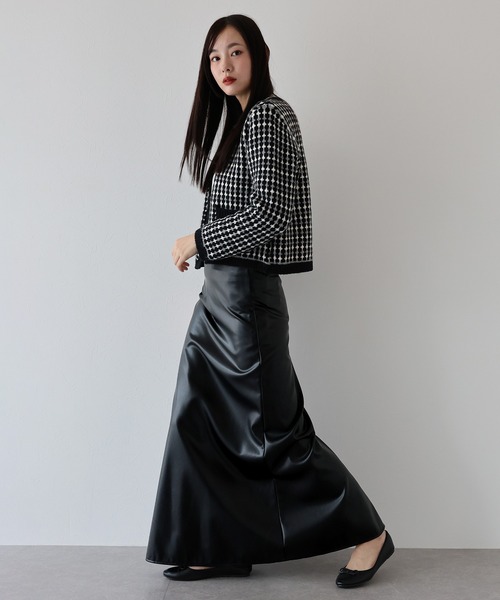 J by blue スカート フェイクレザースカート レディース