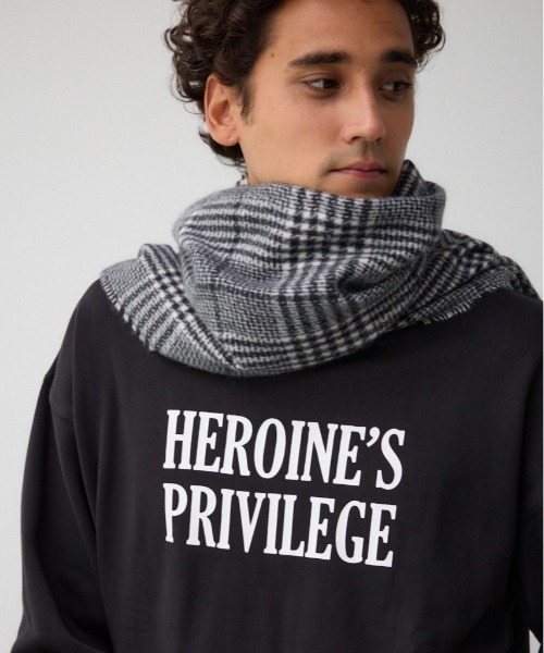 ネイビー ウール ロゴ入り マフラー AZUL BY MOUSSY マフラー ソフトタッチマフラー メンズ : ZOZOTOWN