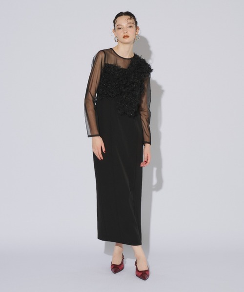 スーツ・フォーマル・ドレス ANDRESD fringe glitter knot dress niana ANDRESD ドレス フリンジグリッターノットドレス / fringe glitter