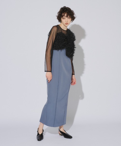 スーツ・フォーマル・ドレス ANDRESD fringe glitter knot dress niana ANDRESD ドレス フリンジグリッターノットドレス / fringe glitter