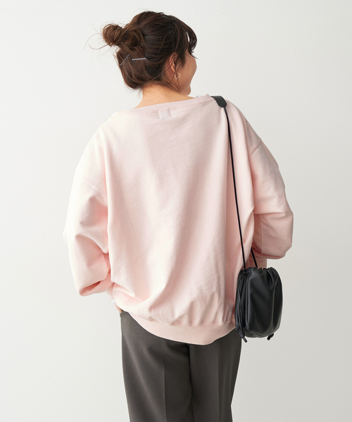 spick&amp;span ルーズロゴスウェット　ピンク　定価13200円 新品 Spick & Span スピックアンドスパン ルーズロゴスウェット ピンク