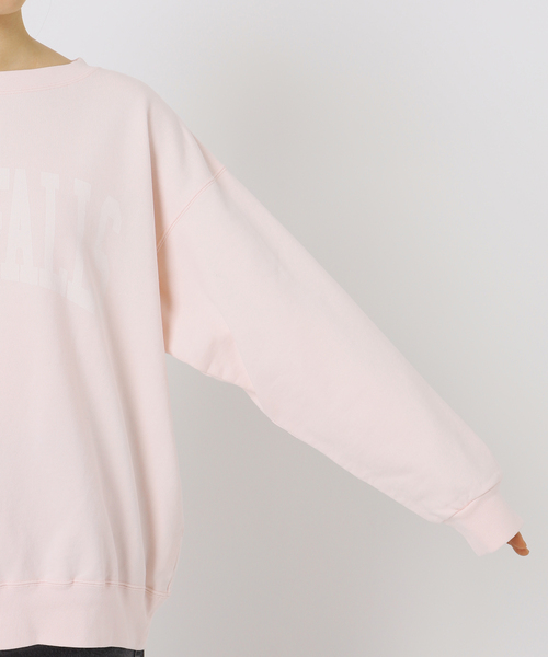 spick&amp;span ルーズロゴスウェット　ピンク　定価13200円 新品 Spick & Span スピックアンドスパン ルーズロゴスウェット ピンク
