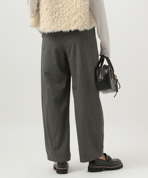 BAYFLOW（ベイフロー） パンツ ストライプバレルパンツ レディース