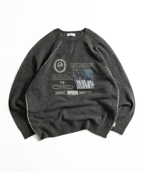 scuffers ニット　新品未使用タグ付き SLY | DUAL COLOR FRONT ZIP KNIT トップス (ニット ) |SHEL