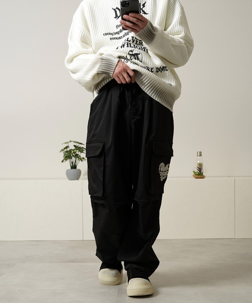 パンツ sorm'86 STAY GOLD PANTS STAY GOLD カーゴパンツ 「STAYGOLD」ハートロゴ刺繍 ワイド