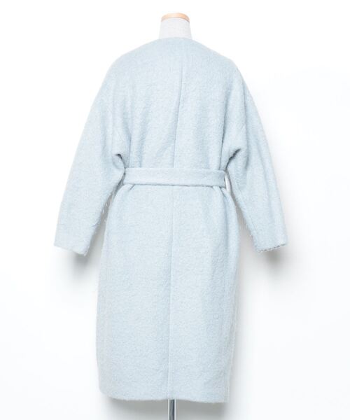 TOMORROWLAND（トゥモローランド） ノーカラーコート 36 グレー