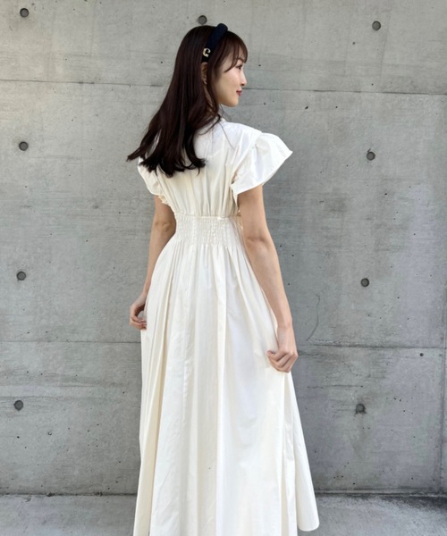 ROSY LUCE（ロージールーチェ） ワンピース ギャザーフレアコットン