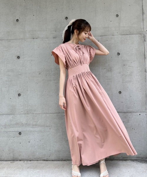 ROSY LUCE（ロージールーチェ） ワンピース ギャザーフレアコットン