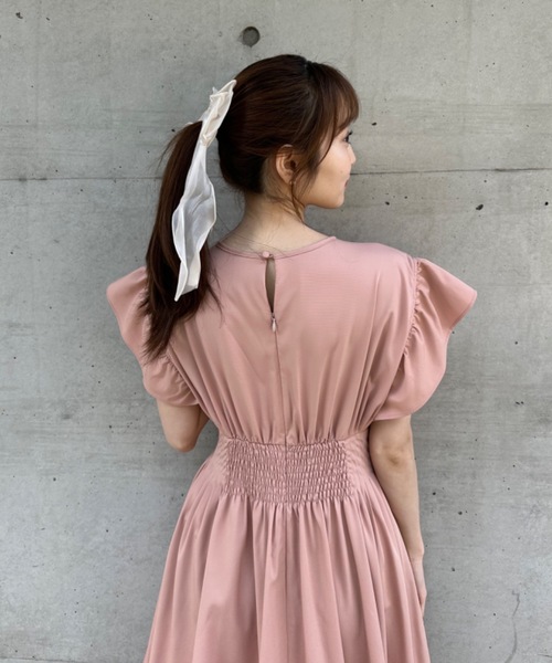 ROSY LUCE（ロージールーチェ） ワンピース ギャザーフレアコットン