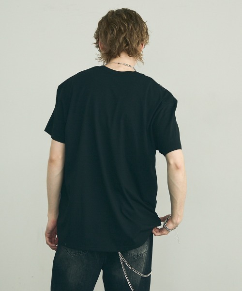 Shoowtime（ショウタイム） tシャツ rhinestone short sleeve t-shirt