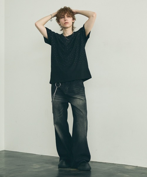 Shoowtime ショウタイム tシャツ rhinestone short sleeve t-shirt ラインストーン半袖Tシャツ メンズ レディース ZOZOTOWN Yahoo 店 - 通販 - Yahoo ショッピング