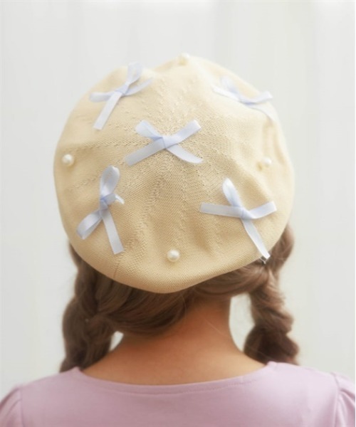 maxim/ ベレー帽 リボン付き ベージュ maxim/ ベレー帽 リボン付き ベージュ 楽天市場】マキシン ベレー帽