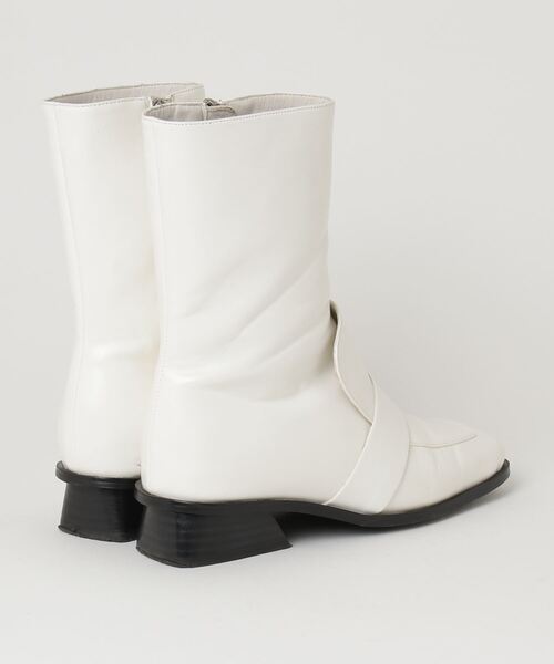 「SOFFITTO」 ブーツ M ホワイト レディース_画像2