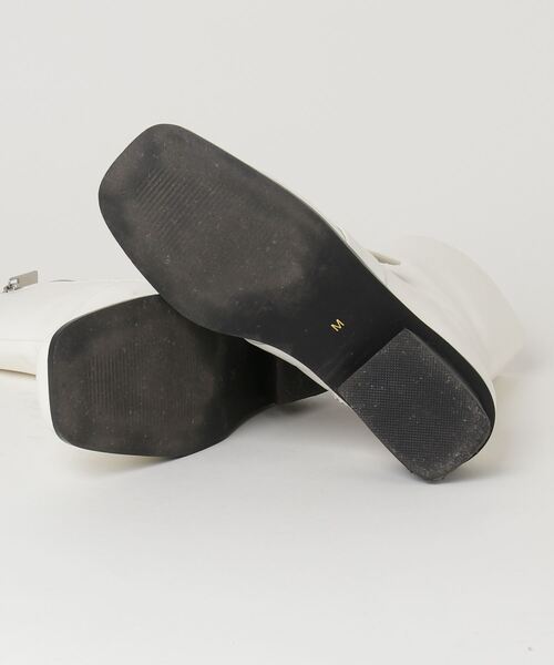 「SOFFITTO」 ブーツ M ホワイト レディース_画像3