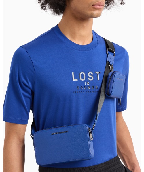 Armani Exchange A|X 3wayバッグ デニム ブルー ARMANI EXCHANGE 並行輸入 アルマーニ リュックサック アルマーニ