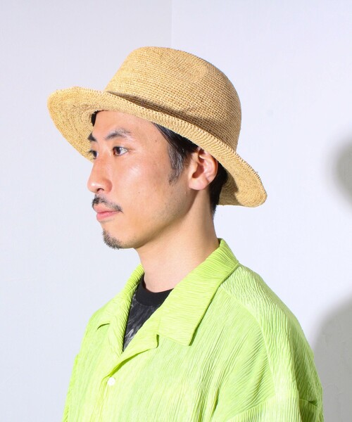 GLOSTER 帽子 ハット 「GLOSTER/グロスター」RAFFIA SAFARI HAT