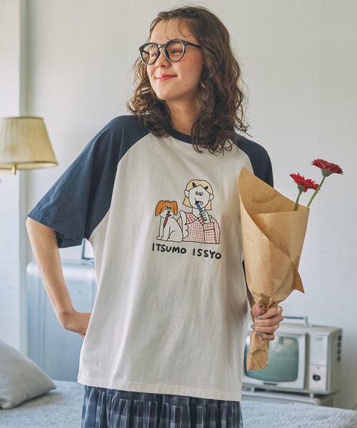 tシャツ 「ナガシま モモ」コラボ アソート イラスト半袖Tシャツ