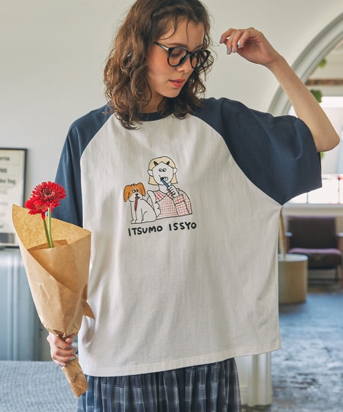 tシャツ 「ナガシま モモ」コラボ アソート イラスト半袖Tシャツ