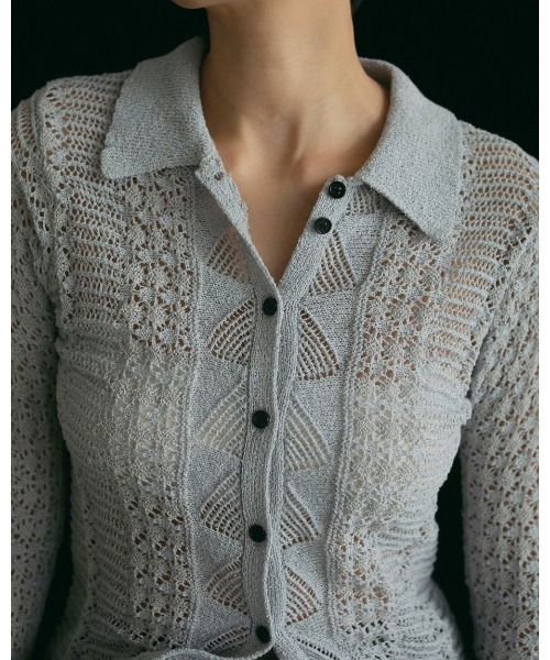 anuke ブラウス シャツ Mix Knit Shirts 62510523 レディース
