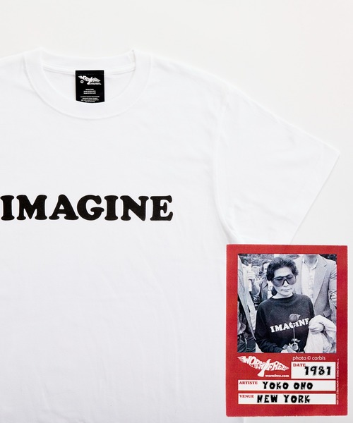 tシャツ 「 WORN FREE / ウォーンフリー 」YOKO ONO IMAGINE TEE レディース メンズ