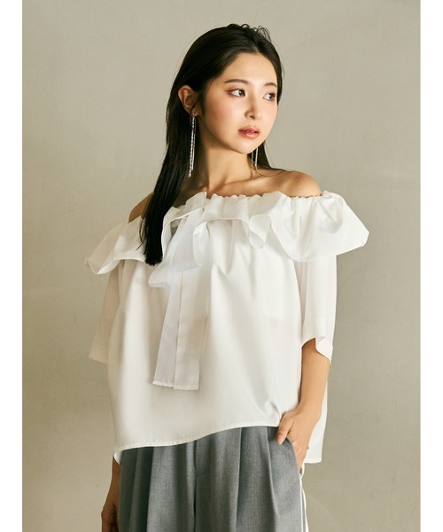 FRAY I.D タックボリュームブラウス FRAY I.D ブラウス シャツ タックボリュームブラウス レディース