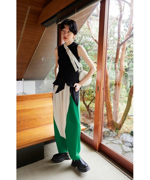 ボトムス　ズボン　パンツ　ommo OMMO スラックス パンツ TUCK BALLOON PT レディース : ZOZOTOWN
