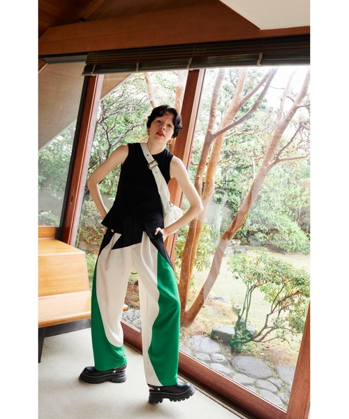 ボトムス　ズボン　パンツ　ommo OMMO ONLINE STORE / WAIST TUCK WIDE PT