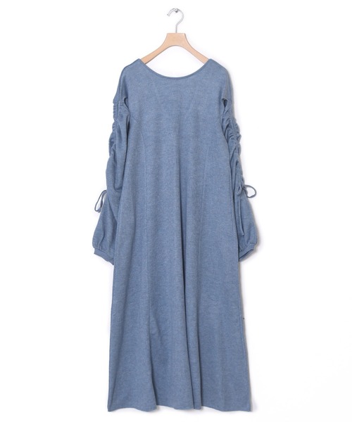 「w closet」 長袖ワンピース FREE ブルー レディース_画像6