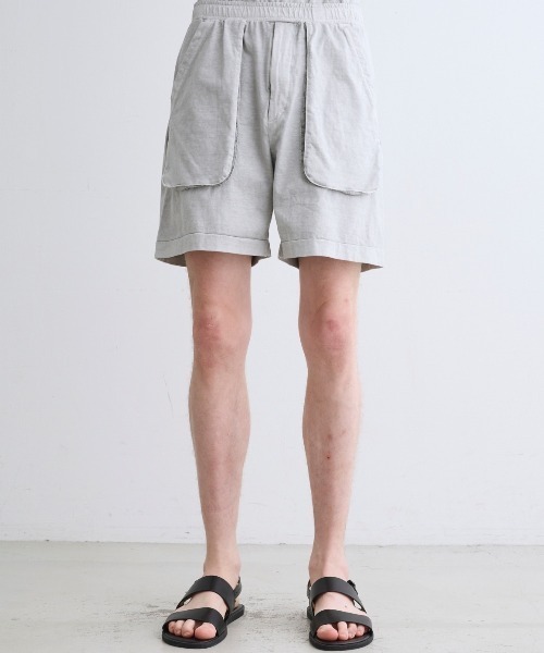 three dots（スリー ドッツ） パンツ ピグメントダイコットン ショート