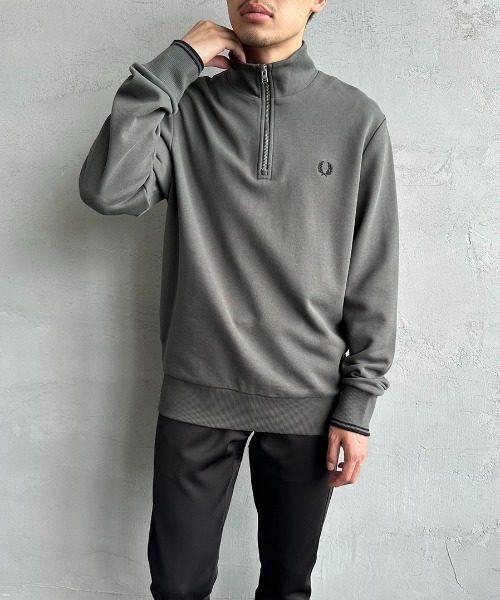 「FRED PERRY」 スウェットカットソー M グレー レディース FRED PERRY トレーナー スウェット 「FRED PERRY/フレッドペリー