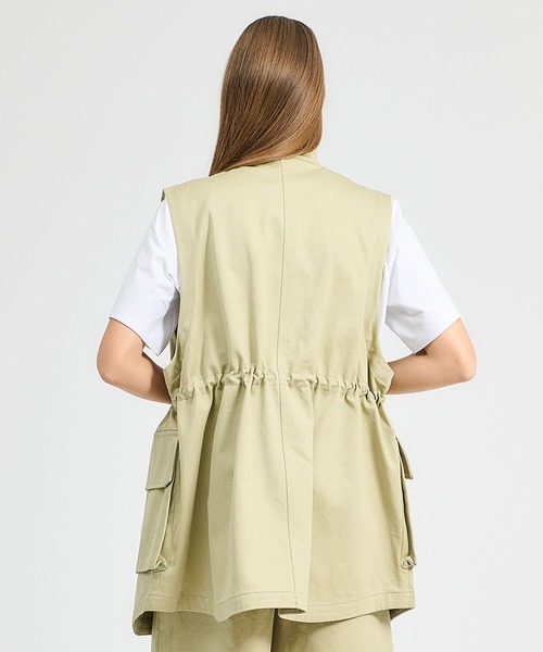 シロ siro コットン ニット ベスト オーバーサイズ ライトグレー mal