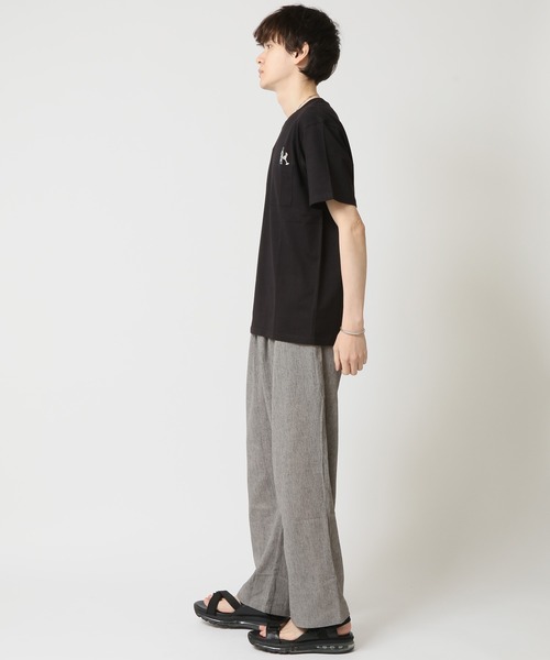 群言堂　美品　楊柳イージーパンツ　お値下げ 楊柳カットイージーパンツ/セットアップ対応(M ベージュ