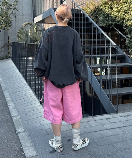 ピンク デニム ハーフパンツ ショーツ ズボン ジーンズ メンズ レディース デニム ハーフパンツ メンズ（色：ピンク系）のおすすめ人気商品