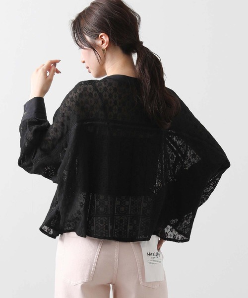 Gready Brilliant 半袖 カットソー レース ブラック Gready Brilliant tシャツ 袖3Dレースロゴカットソー
