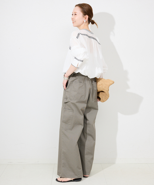 IENA ESLOW ブラウス SLOBE IENA ブラウス シャツ シャーリングシシュウスキッパー