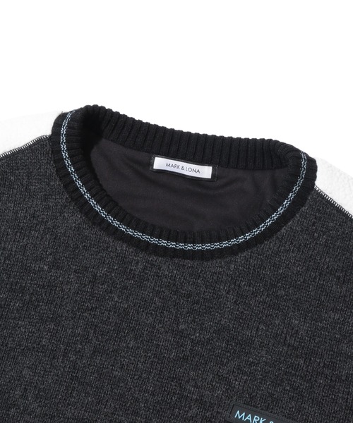 マークアンドロナ ニットブルゾン MARK&LONA（マークアンドロナ） 「MARK & LONA」 ブルゾン 48 グレー